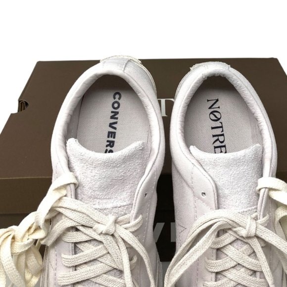 Converse One Star x NOTRE Low White Suede Canvas Women's Sneakers Custom A01630C - Picture 9 of 11
